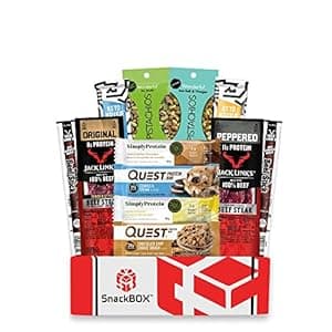 Keto Snack BOX By SnackBOX (12 Count) Great for Care Package, Easter Treats, Snacks, College, Dorms, Finals, Birthday, Back to School, Snack box, Food, Teens, gift basket, Adults, Variety Pack, Ketogenic, Low Carb, Healthy, Sampler, Office